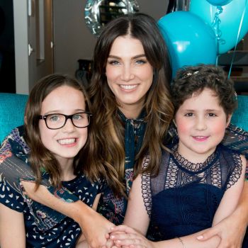 Delta with 8 year old Holly and her best friend Gracie during Holly's wish granting celebration.